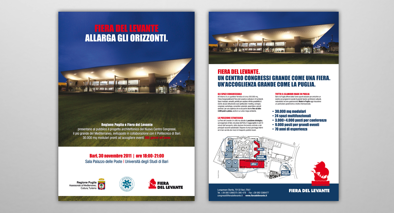 Campagna di lancio Polo Congressuale Fiera del Levante